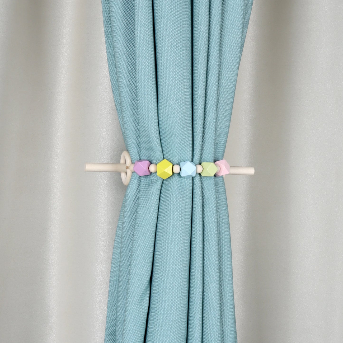 Wooden Curtain Holder Curtain Tieback Hanging  wooden Curtain rope Ball Tie Back Curtain Straps Home Decoration