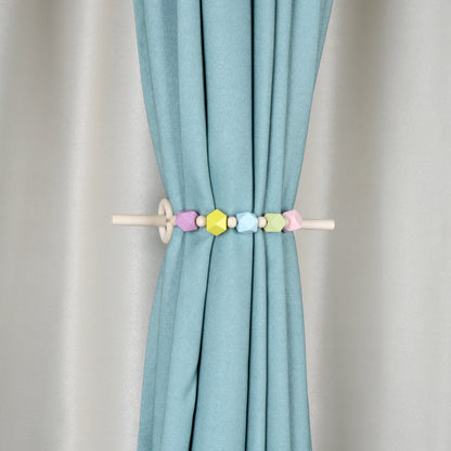 Wooden Curtain Holder Curtain Tieback Hanging  wooden Curtain rope Ball Tie Back Curtain Straps Home Decoration