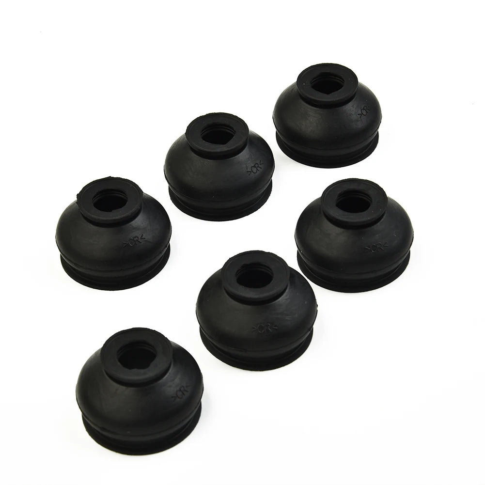 6pcs Ball Joint Boot Suspension Steering Dust Cover Track Tie Linkage Rubber Dust Boot Covers Track Rod End Replacement Kit