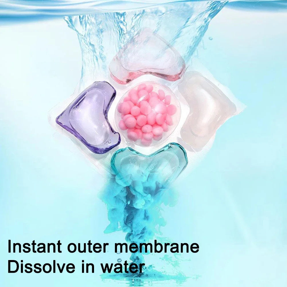 50-150Pcs 5 in 1 Beads Detergent Liquid Capsule Ball Multi-purpose Strong Detergent Laundry Cleaning Capsules for Home Dormitory