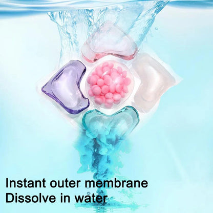 50-150Pcs 5 in 1 Beads Detergent Liquid Capsule Ball Multi-purpose Strong Detergent Laundry Cleaning Capsules for Home Dormitory