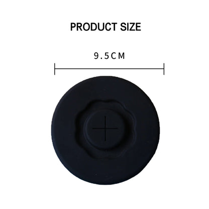 Silicone Cup Lid Glass Drink Cover Durable Heat-Resistant All-Matching with Straw Hole Bottle Accessories Flexible Washable