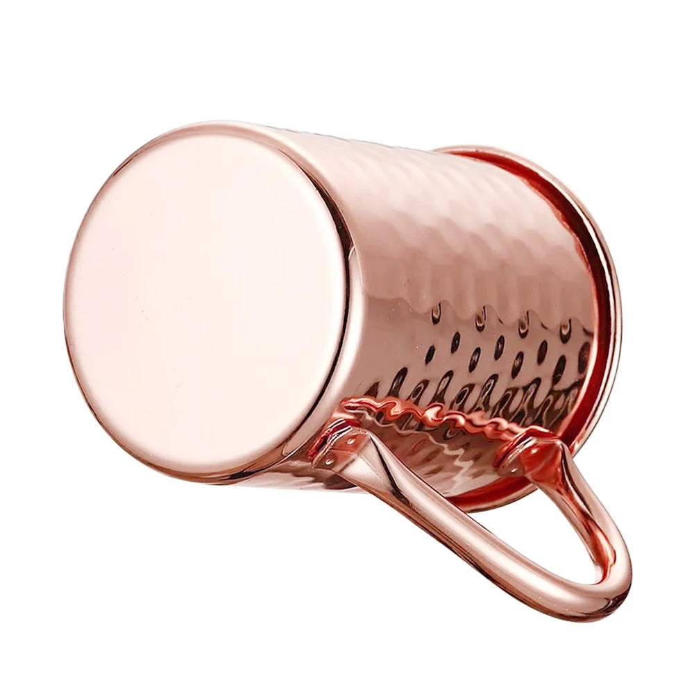 450ml 16.0oz 100% Copper Moscow Mule Mug Durable Coppery Beer Mugs Coffee Mug Milk Cup Pure Copper Cup Drinkware