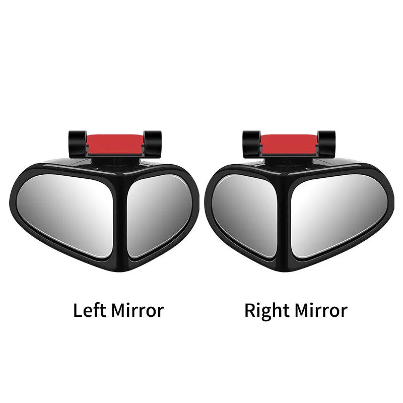 Car Blind Spot Mirror Front Wheel Auxiliary Rearview Double-Sided Mirror Wide Angle Mirror 360 Degree Adjustable for Cars SUV