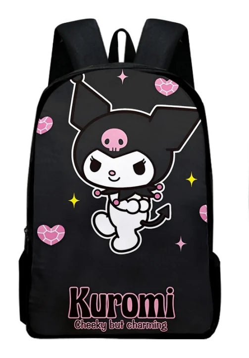 Sanrio Kuromi Backpack Sanrio Backpack Pencil Bag Student School Bag Primary and Middle kawaii Cartoon School Bag Mochila