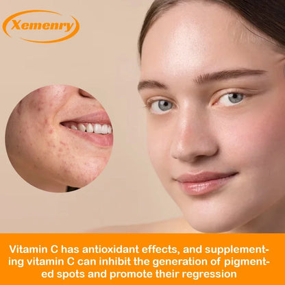Vitamin C Capsules 1000mg - Supports Dental and Skin Health, Improves Immunity, Prevents Cancer, Antioxidant