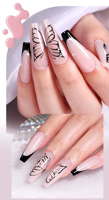 UR SUGAR 7ml Nude Crystal Rubber Base Gel Natural Color Semi Permanent Soak off UV LED Gel Nail Art Varnish