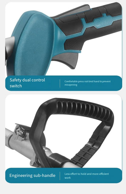 Multifunctional Lithium Battery Lawn Mower For Courtyard, Household Cordless Electric Lawn Mower, Portable Garden Lawn Mower