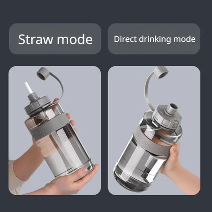 2 Liter Big Water Bottle with Straw 2L/1.5L/1L/0.6L Large Capacity School Gym Sports Drinking Bottles BPA Free Fitness