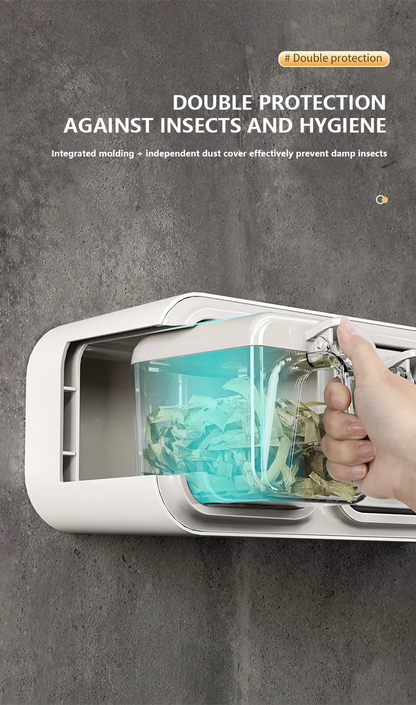 Kitchen Seasoning Box Wall Mounted Organizer Boxes Condiment Door Storage and Organization Jars for Spices Home Gadgets & Garden