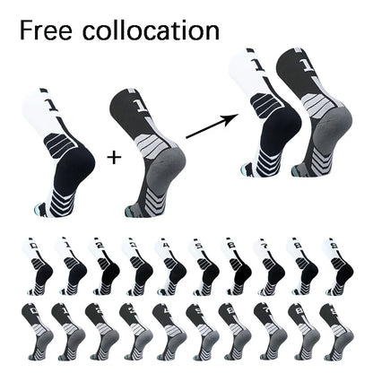 Sports Basketball Socks Professional 1pc Football Sock Men's Cycling Soccer Socks Running Sock Calcetines Customized Number 0-9