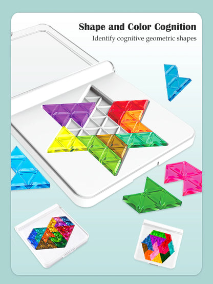 Puzzle Toys. Logical Thinking Training Fun Tabletop Games Multiple Shapes Colors, Advanced Level Gifts for Boys and Girls