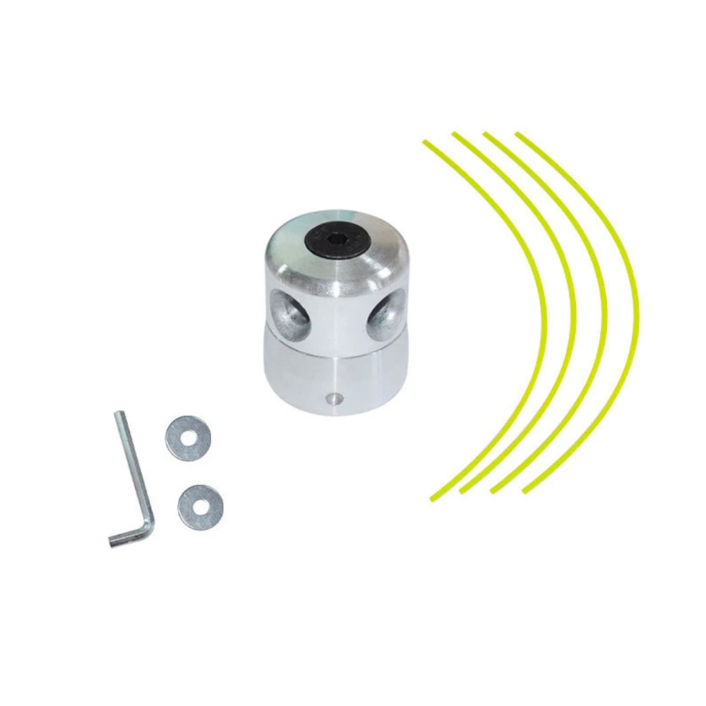 Lawn Mower Aluminum Head Hit Grass Head Metal Head Aluminum Column Straw Head Aluminum Trimming Tool Head