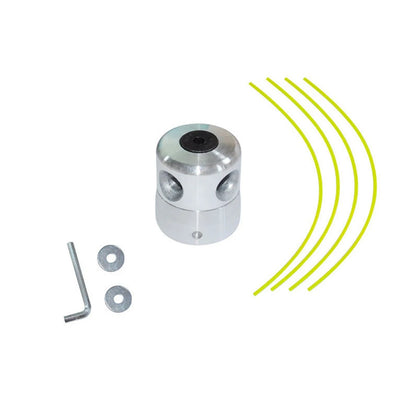 Lawn Mower Aluminum Head Hit Grass Head Metal Head Aluminum Column Straw Head Aluminum Trimming Tool Head