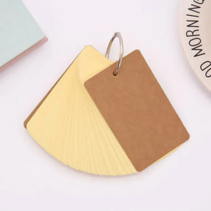 50 Sheets/set Blank Mini Notepad Memo Pad Portable Binder Mini Notebook Stationery Sticky Note for Students Staff