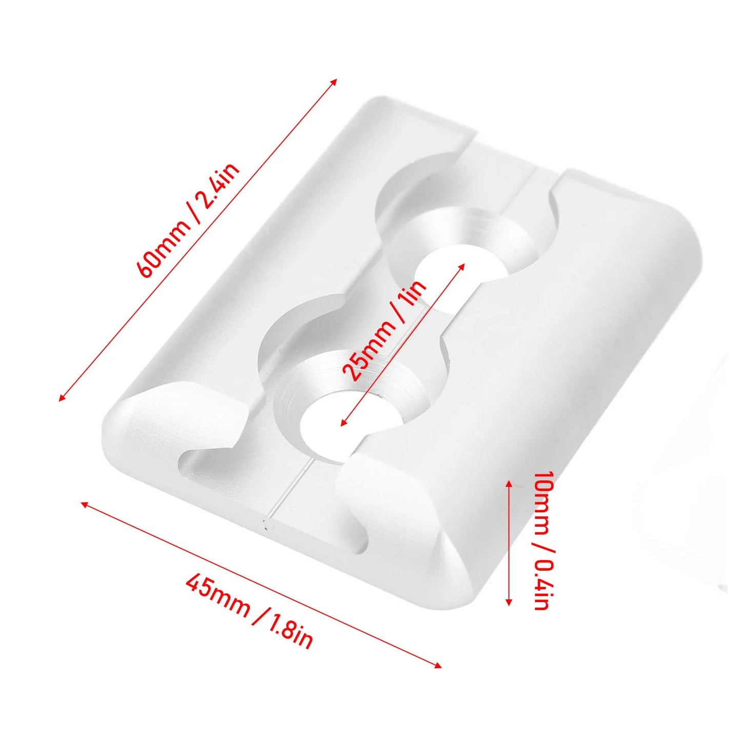 1 Pair of L Track Anchor Points Aluminium Alloy Square Tie Down Anchor Point for Airplane Motorhomes Ambulances Etc