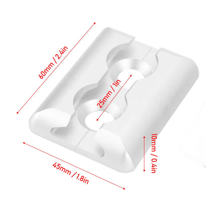 1 Pair of L Track Anchor Points Aluminium Alloy Square Tie Down Anchor Point for Airplane Motorhomes Ambulances Etc