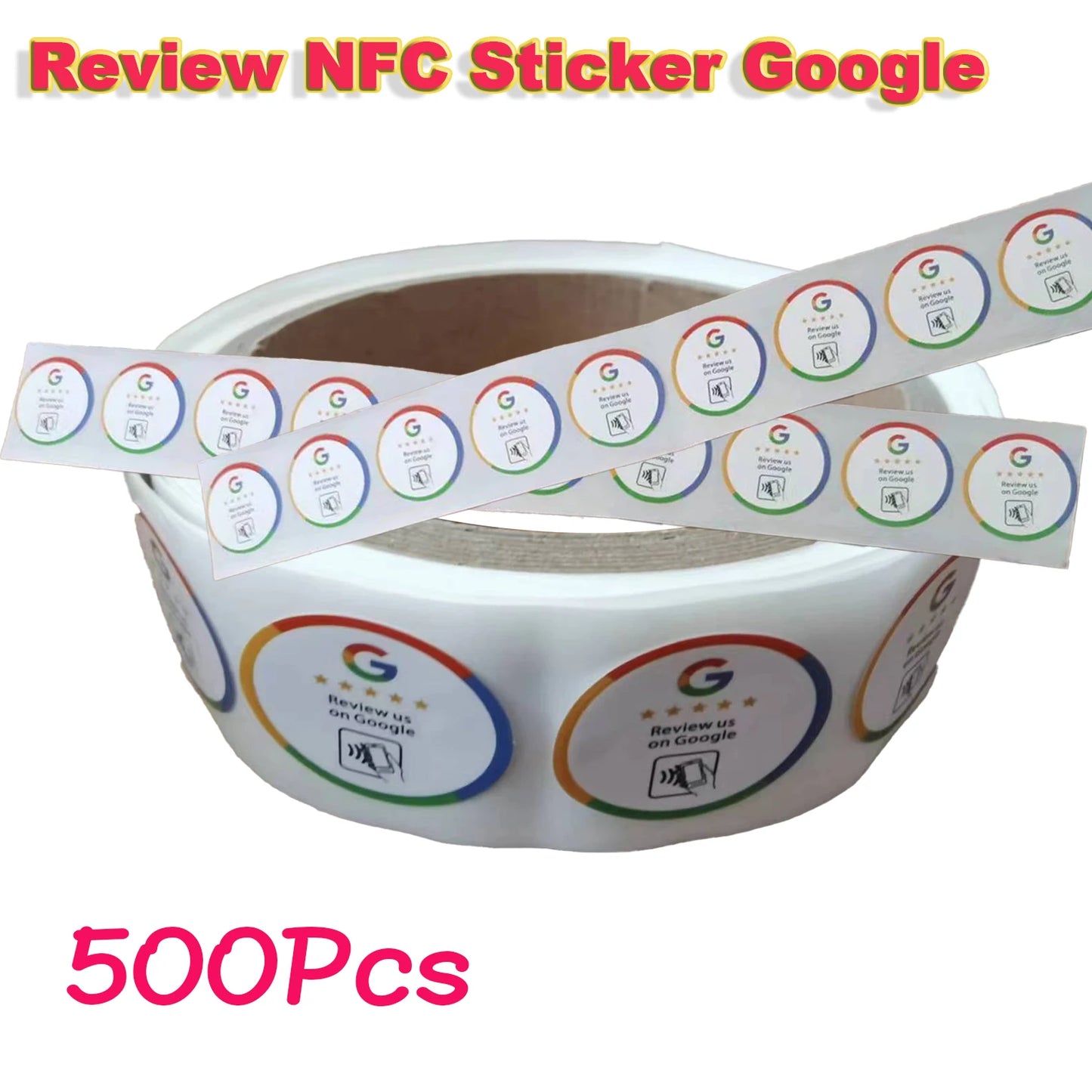 10/50/100Pcs Boost Review NFC Sticker Google Google Review NFC Sticker Increase Your Reviews Google Tap To Review Cards NFC Tag