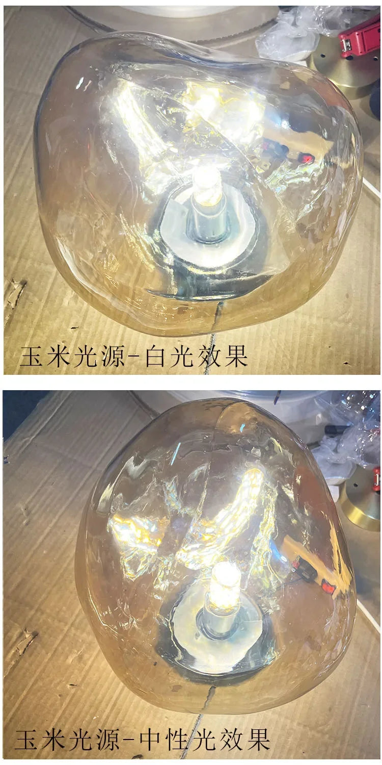 Lava Wall Lamp Glass Background Wall Decorative Nordic Living Room Lamp Bedroom Bedside Lamp Staircase Bar