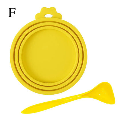 Silicone Canned Lid Sealed Feeders Food Can Lid For Puppy Dog Cat Storage Cap Reusable Cover Lid Health Pet Daily Supplies