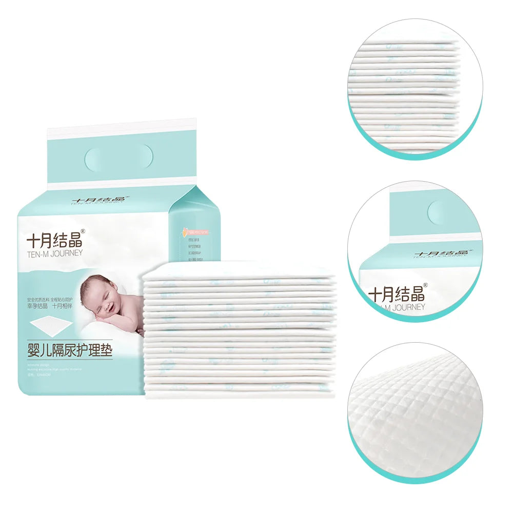 20 Pcs Disposable Changing Pad Liners Absorbent Waterproof Diaper Pads Non Woven Fabric Baby Diaper Changes Comfortable Changing