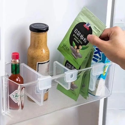 1Pcs/1Set Fridge Side Door Refrigerator Partition Board Kitchen Accessories Home Separating Storage Shelf Bottle Can Organizer