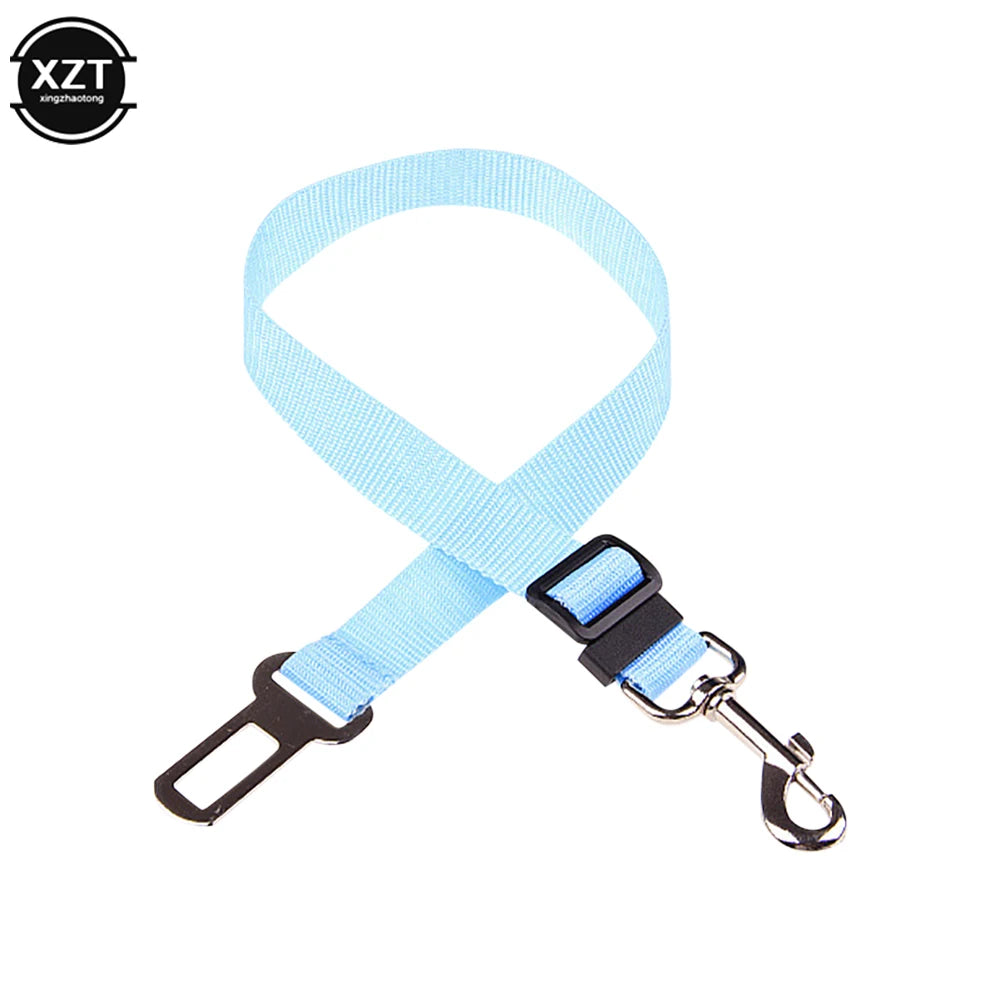 Pet Cat Dog Car Seat Belt Adjustable Seatbelt Pet Seat Dog Harness Lead Clip Safety Lever Traction Dog Collars Dogs Accessoires