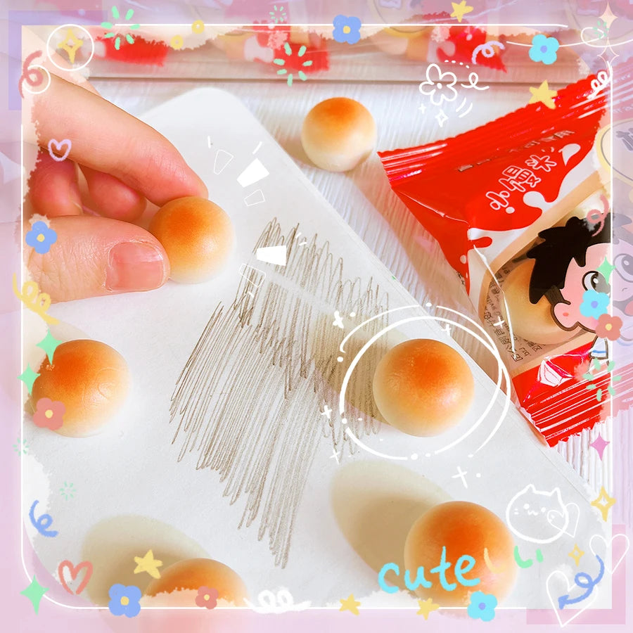 school teacher gift back to school supplies Aesthetic cute stationery Kawaii object funny erasers cookie rubber cute things