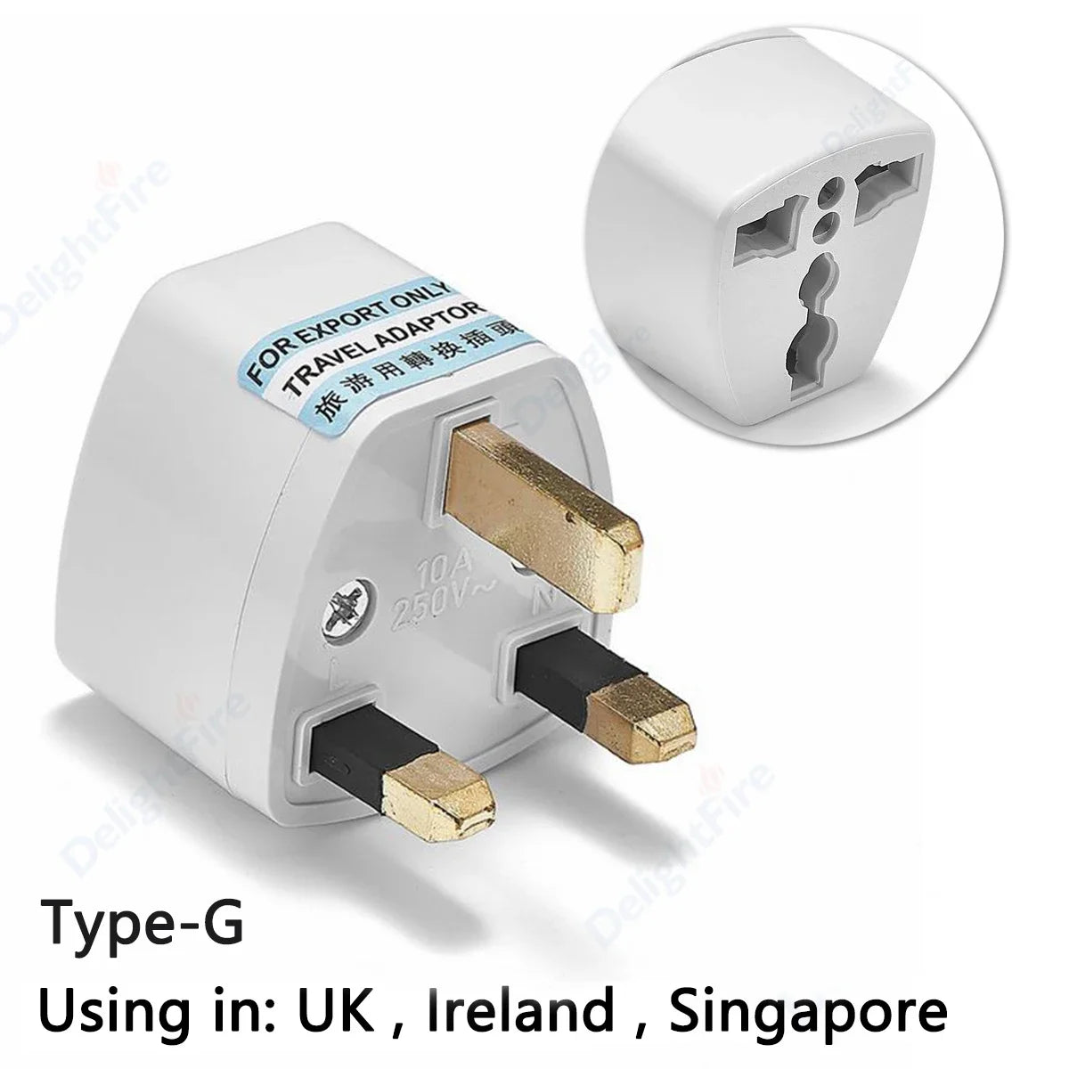 Universal UK Plug Adapter US EU AU To UK Travel Power Adapter Electrical Socket Plug Power Outlet Converter Electric Adaptors
