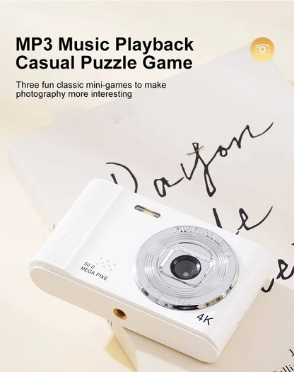 Digital Camera Retro CCD Portable Camera Dual Camera Flash 8x Digital Zoom Entry-Level Small Students Campus Selfie camera