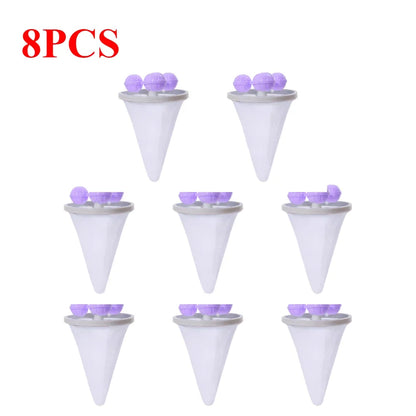 1-10pcs Washing Machine Filter Net Floating Lint Filter Mesh Bag Reusable Pet Hair Catcher Remover Laundry Cleaning Tool