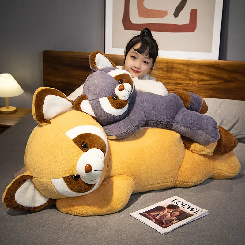 Plush Raccoon Doll Toy Appease Toys Adorable Bedroom Decor Red Panda Plush Toy Christmas Gift