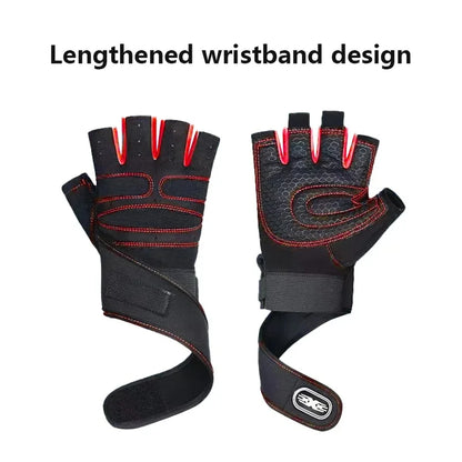 Men's Fitness Gloves Women's Fitness Weightlifting Wristband Gloves Fitness Training Sports Exercise Mountaineering Gloves