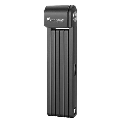 WEST BIKING Foldable Bicycle Lock Security Anti-theft Cycling Lock MTB Road Bicycle Accessories Scooter Electric Bike Chain Lock