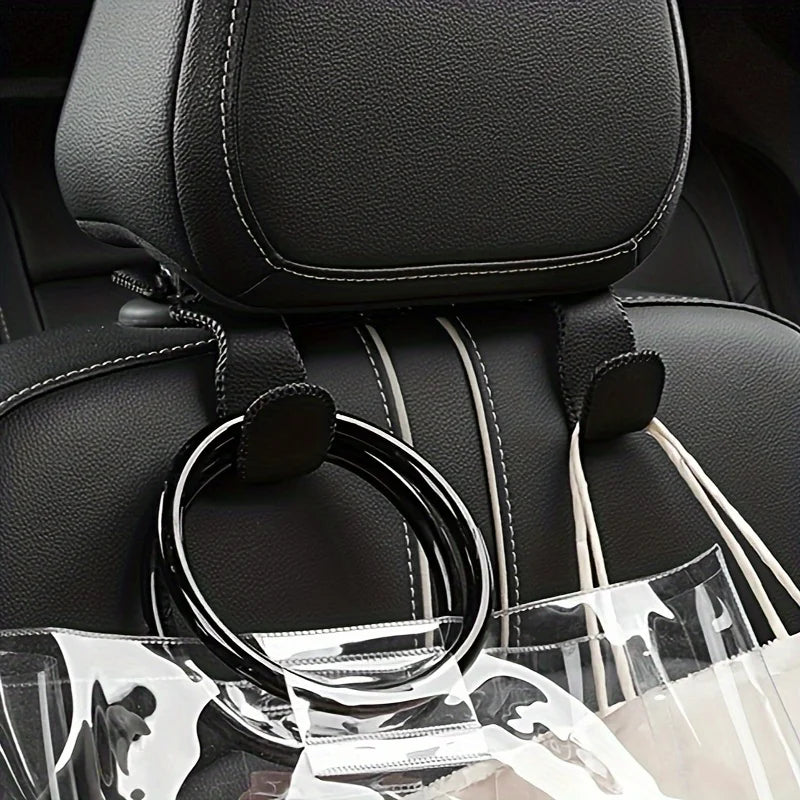 2pcs Anti-Scratch Hooks for Purses and Bags, Car Seat Hanger Coat Rack Vehicle Storage Hook