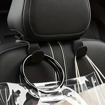 2pcs Anti-Scratch Hooks for Purses and Bags, Car Seat Hanger Coat Rack Vehicle Storage Hook