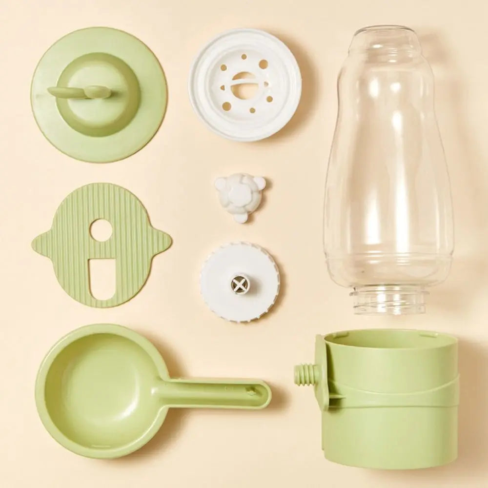 Leakproof Pet Water Dispenser Anti-Splash Hanging Design Rabbit Drinking Bowl No Spill 600ml Automatic Water Feeder