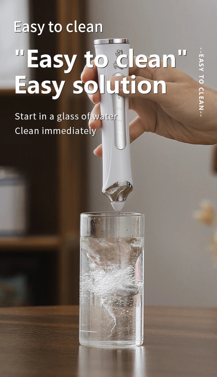 Bincoo Electric Milk Frothers Handheld Wireless Blender USB Mini Coffee Maker Whisk Mixer Cappuccino Cream Egg Beater Blender