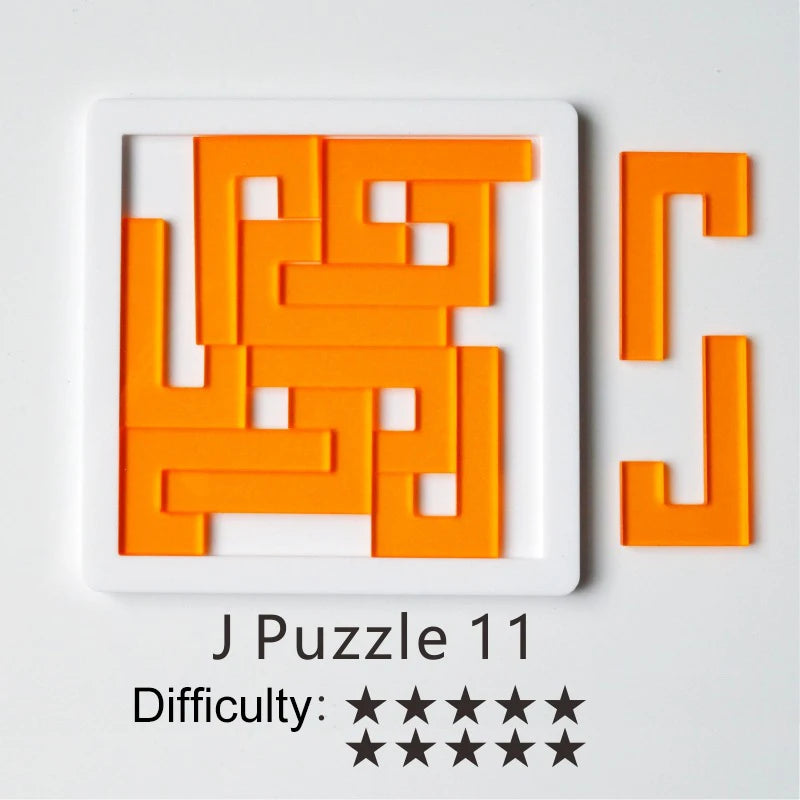 Difficult Puzzles Challenge Impossible Brain Burning Puzzles Adult Kid Fun Brainteasing Geometrical Shape Puzzle Game Toy