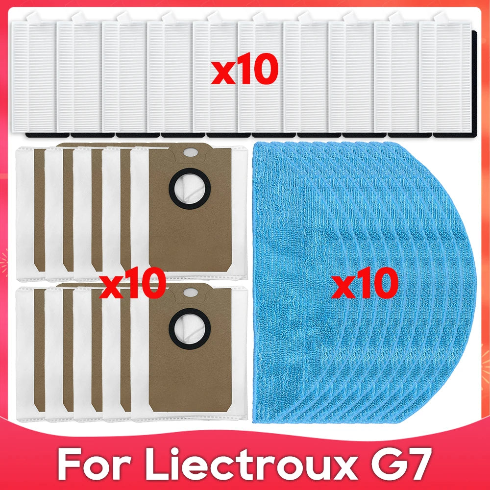 Compatible For ( Liectroux G7 / AENO RC4S / EVOLUTION AIRO ) Roller Side Brush Filter Mop Dust Bag Robot Vacuums Accessory