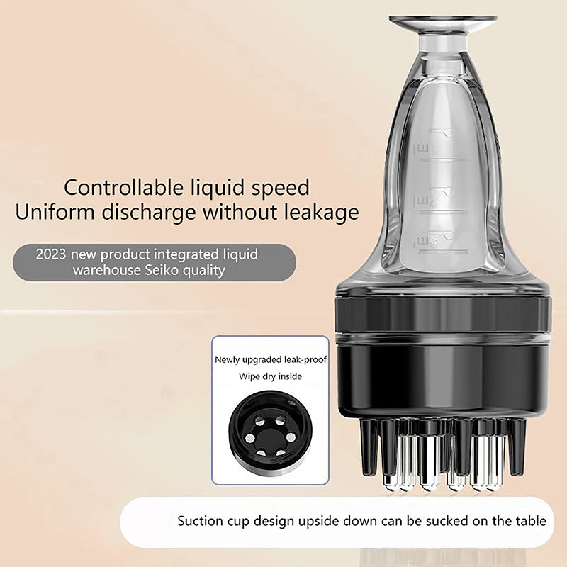 Scalp Applicator Liquid Comb For Hair Scalp Treatment Essential Oil Liquid Guiding Massager Comb Hair Growth Serum Oil Apply