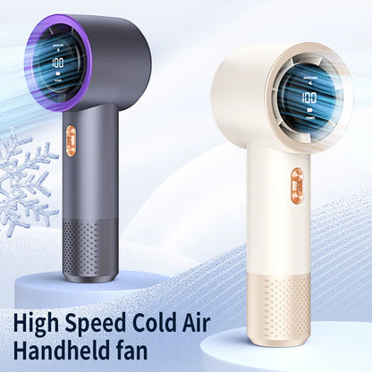 Xiaomi Portable Handheld Electric Fan High Speed Bladeless Fan USB Charging Silent Air Conditioner Digital Display Electric Fan