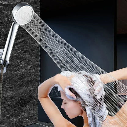 High Pressure Water Saving Rainfall Shower Head Bathroom Accessories ABS Chrome Holder Showerhead  Bathroom Accessories