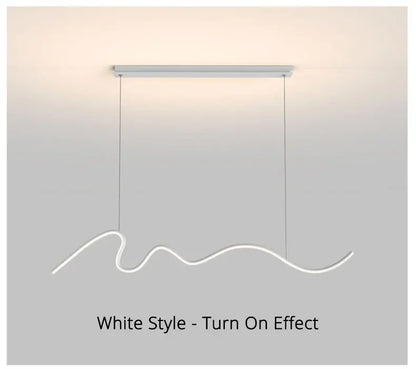 Dining Room Lamp Chandelier Light Luxury Lamps Modern Minimalist Dining Room Dining Table Bar Nordic Minimalist Strip 2025 New