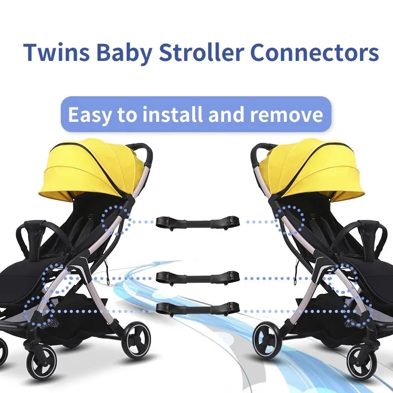 Twin Baby Stroller Connector Universal Joints Infant Cart Secure Straps Adjustable Linker Hook Safety Baby Stroller Accessories