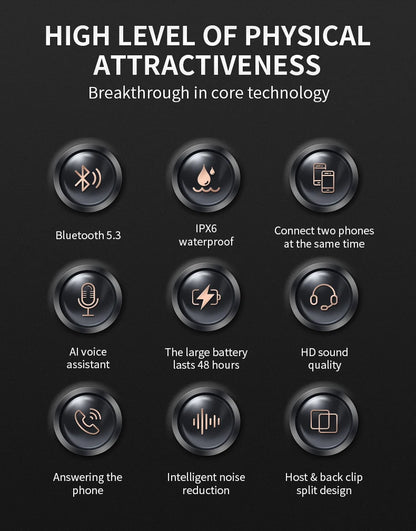 Y10 Motorcycle Helmet Bluetooth Headset 2000Mah Super Long Standby Wireless Hands-free Waterproof Motorbike Earphone