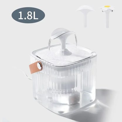Pet Cat Water Fountain Automatic Dispenser for Pets Cat and Dog Drinking Basin Live Water Circulating Pet Water Feeder Portable