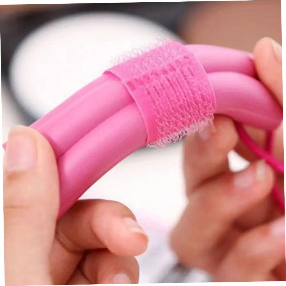 6Pcs Foam Hair Rollers Reusable Soft Sponge Rollers For Long Hairs No Clip Cozy Curlers Hair Styling Tools