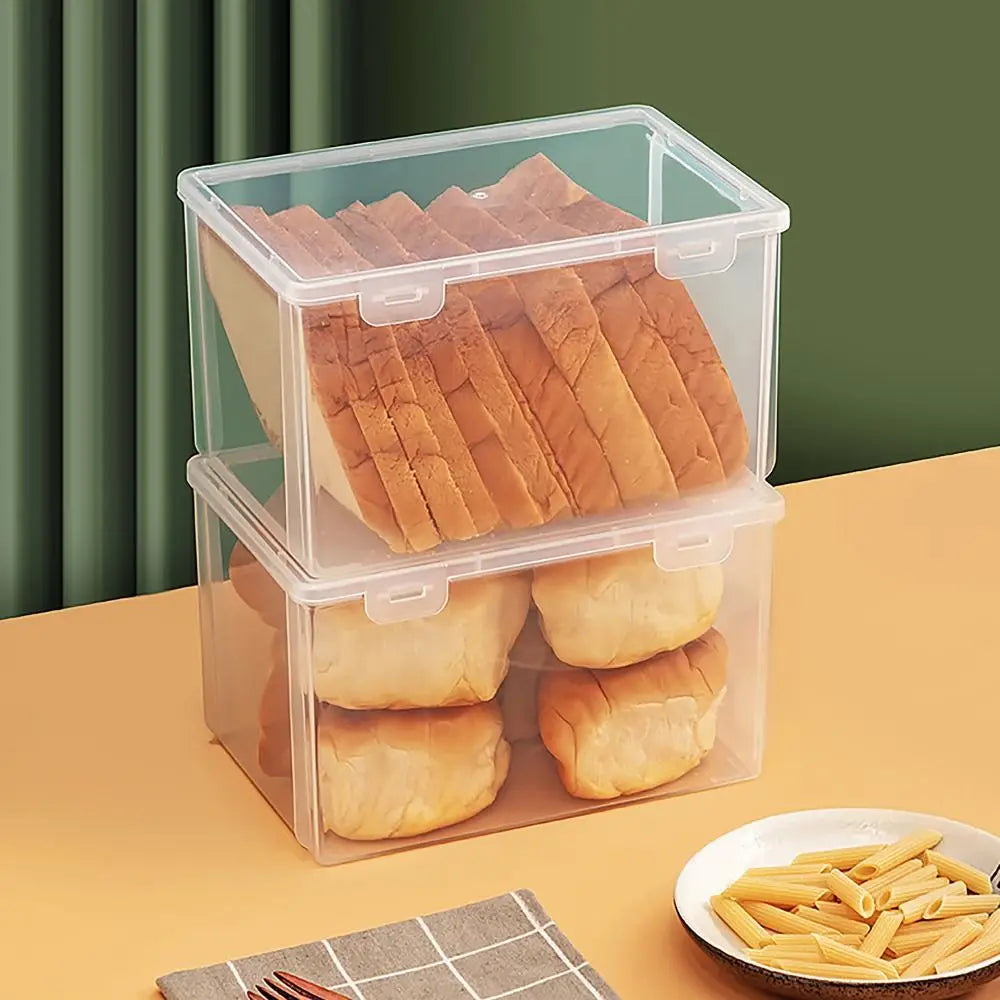 Large Capacity Storage Box Rectangle Transparent Flip Box Stationary Supplies Desktop Organizer