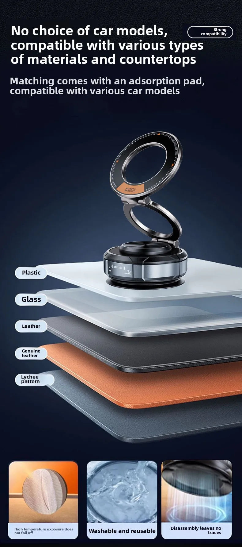 Magnetic Wireless Car Charger Phone Fast Car Charing Mount Station For Iphone 15 14 13 12 Pro Max Magnet Phone Holder